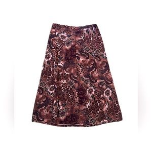 Cheetah paisley 90s maxi skirt